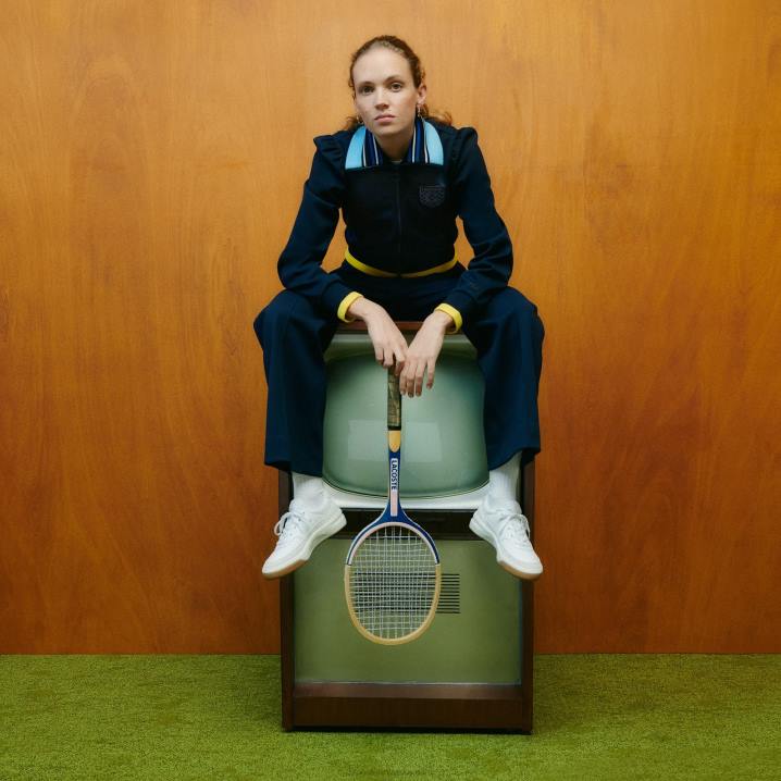 tamnoplava 166 6H4B2667 ženelacoste x goop dvoslojne pique trenirke