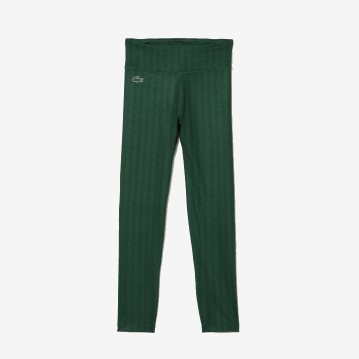 zeleni d1r 6H4B2573 žene Lacoste sportske tajice visokog struka s cijelim printom