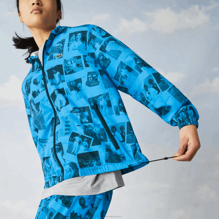 plava crna bw 6H4B1304 žene Lacoste live polaroid kolaboracijska jakna