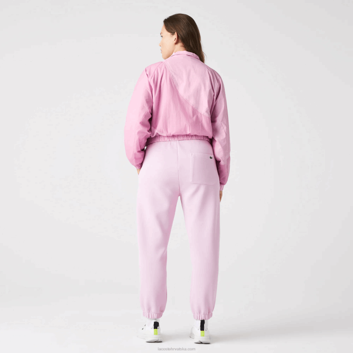 ružičasta z4h 6H4B2627 žene Lacoste mrežasto podstavljena najlonska jakna