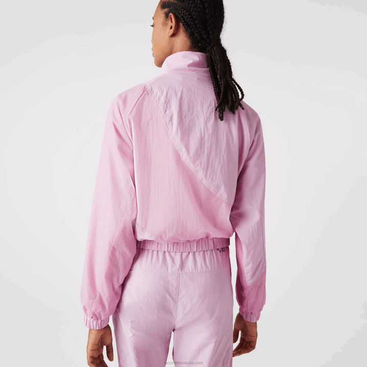 ružičasta z4h 6H4B2627 žene Lacoste mrežasto podstavljena najlonska jakna