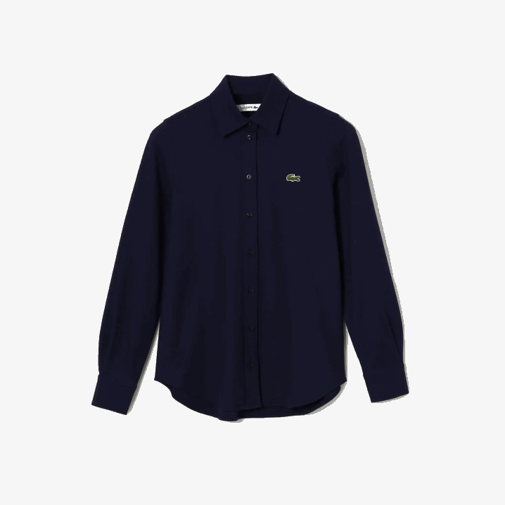 tamnoplava 166 6H4B2649 žene Lacoste pamučna pique košulja s francuskim ovratnikom