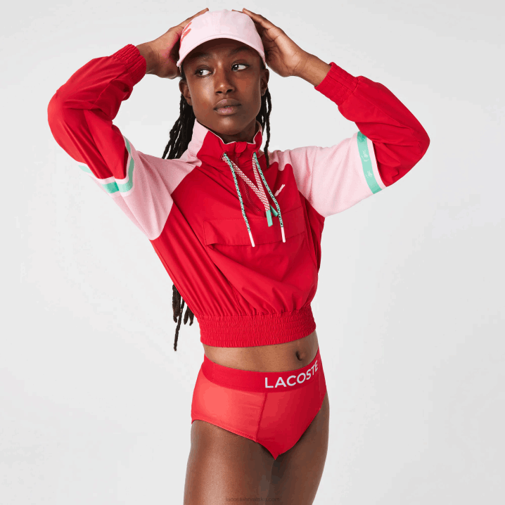 crvena plava pwy 6H4B2662 žene Lacoste donji dio bikinija s printom