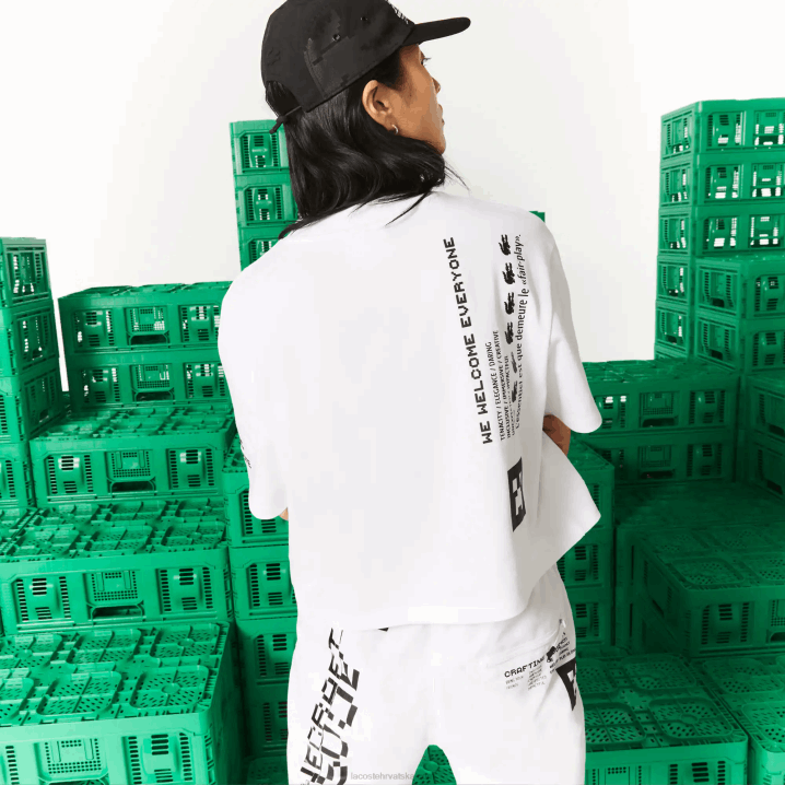 bijela 001 6H4B2605 žene Lacoste live x minecraft kratka majica od organskog pamuka