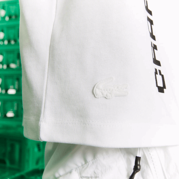 bijela 001 6H4B2605 žene Lacoste live x minecraft kratka majica od organskog pamuka