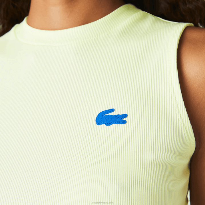 žuta 6gd 6H4B2560 žene Lacoste sportska pripijena teniska majica