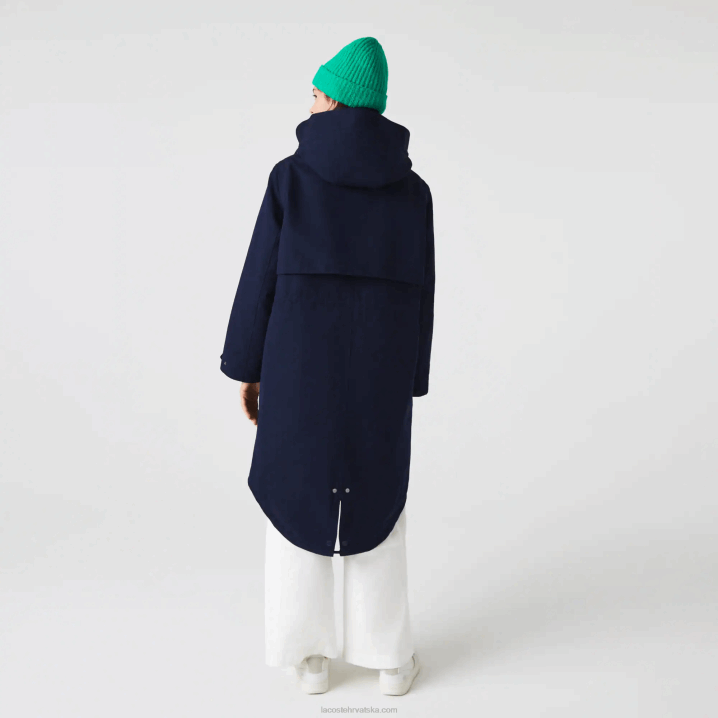 tamnoplava narančasta pf1 6H4B2629 žene Lacoste vodoodbojna 3-u-1 parka