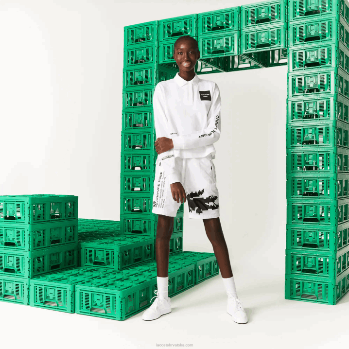 bijela 001 6H4B2523 žene Lacoste live x minecraft velika pamučna polo majica