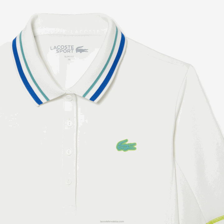 bijela 70v 6H4B2366 žene Lacoste tenis ultra-dry pique polo