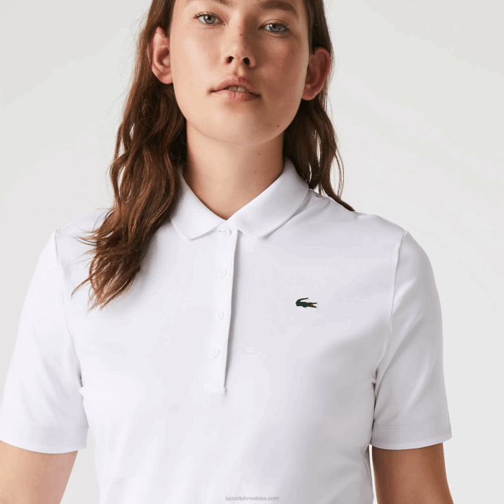 bijela tamnoplava 522 6H4B2488 žene Lacoste sportski prozračni rastezljivi golf polo