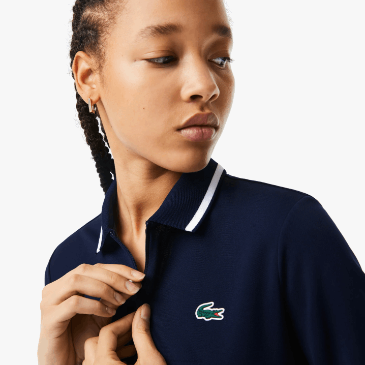 mornarsko plava bijela 525 6H4B2359 žene Lacoste ultra-suhi golf široki kroj