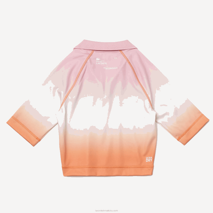 roza bijela narančasta dfk 6H4B2499 žene Lacoste sportski ljetni paket kratki gradijent i rastezljivi polo