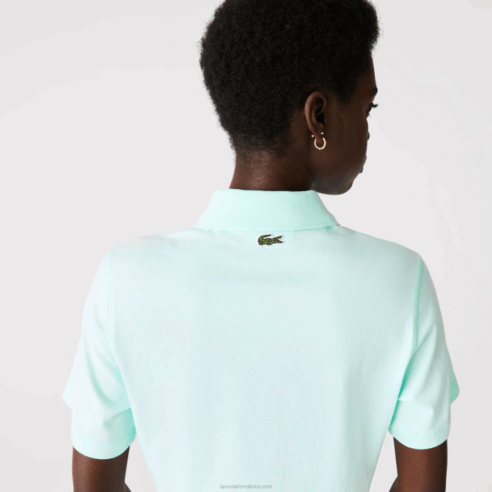 tirkiz nre 6H4B2526 žene Lacoste široka majica kratkih printova od organskog pamuka