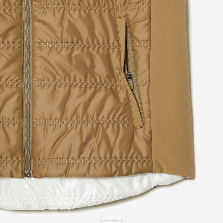 bež bijeli cik 6H4B2429 žene Lacoste sportski golf reverzibilni prsluk