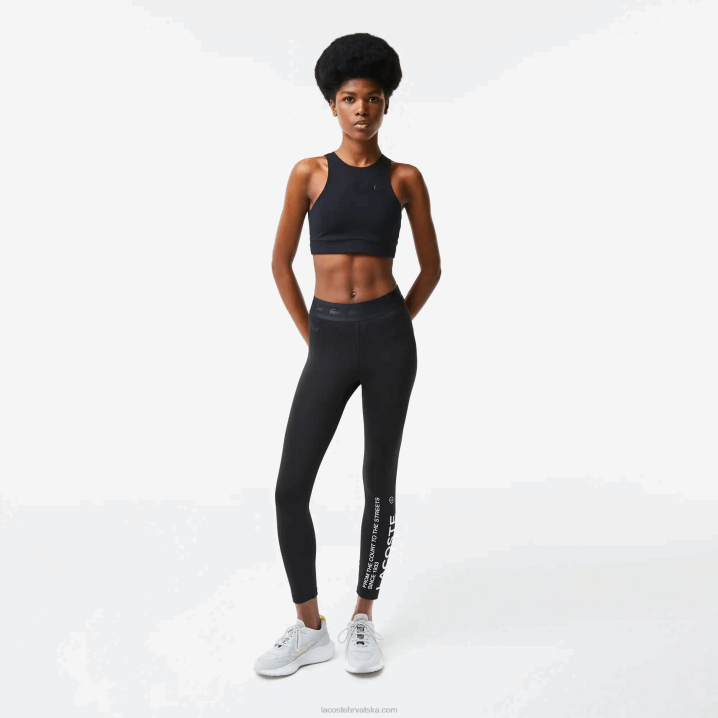 crna 031 6H4B2548 žene Lacoste bešavni sportski grudnjak