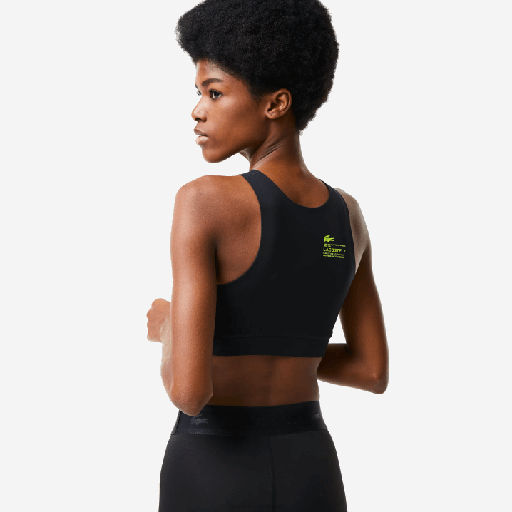 crna 031 6H4B2548 žene Lacoste bešavni sportski grudnjak