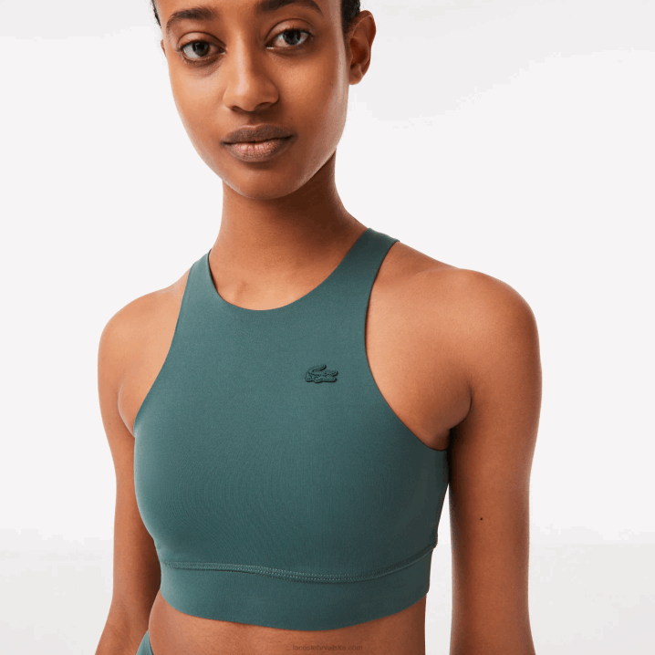 zelena 5hx 6H4B2549 žene Lacoste bešavni sportski grudnjak