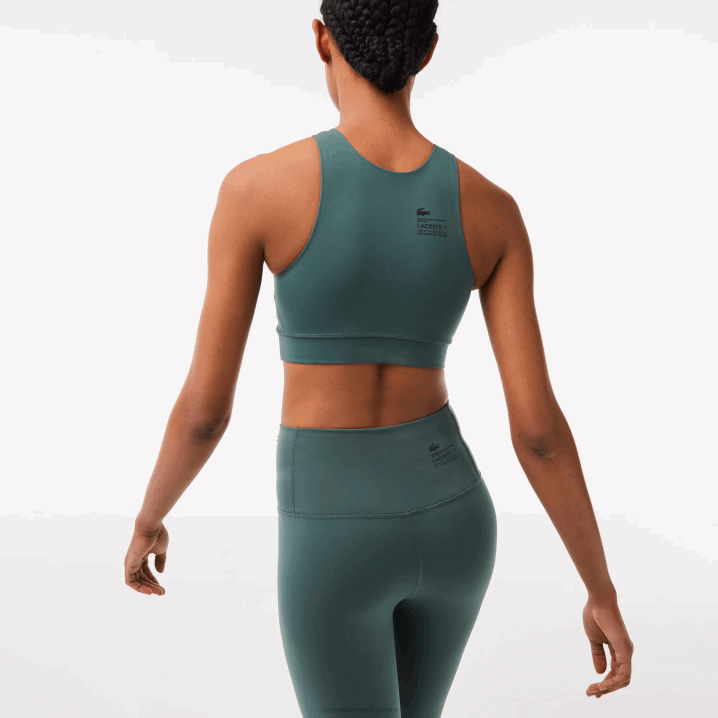 zelena 5hx 6H4B2549 žene Lacoste bešavni sportski grudnjak
