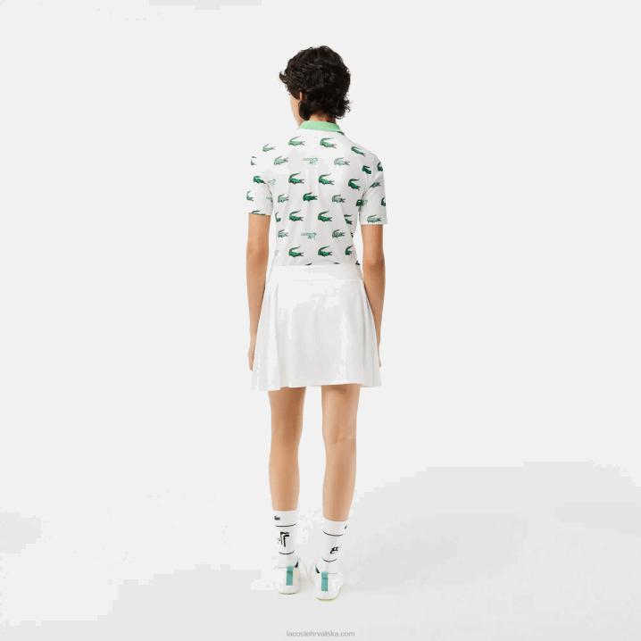 bijeli nyv 6H4B2419 žene Lacoste sportska ugrađena kratka golf suknja