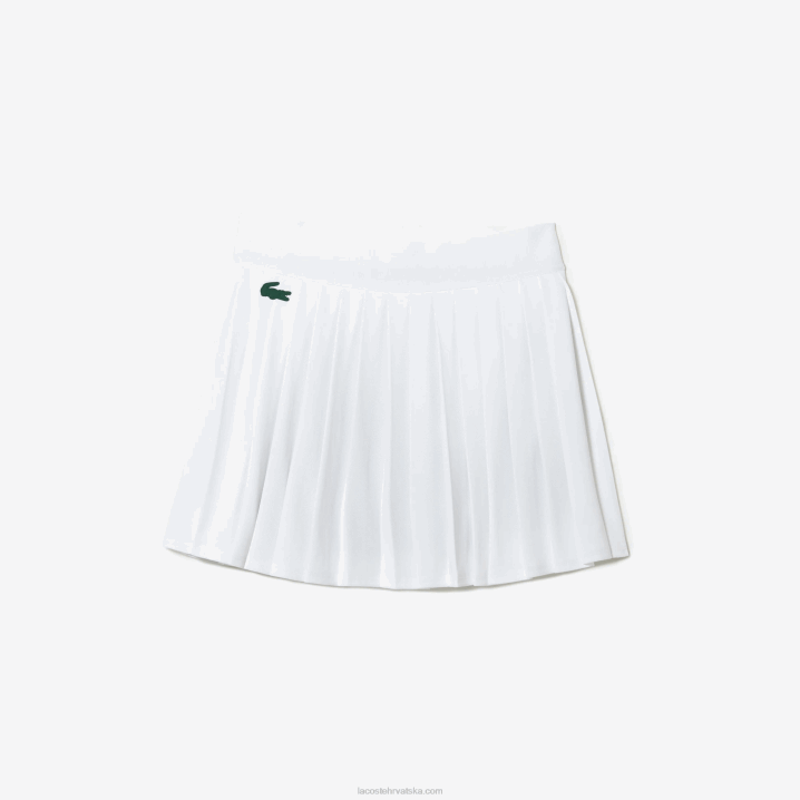 bijelo zelena 737 6H4B2582 žene Lacoste sportska ugrađena kratka plisirana teniska suknja
