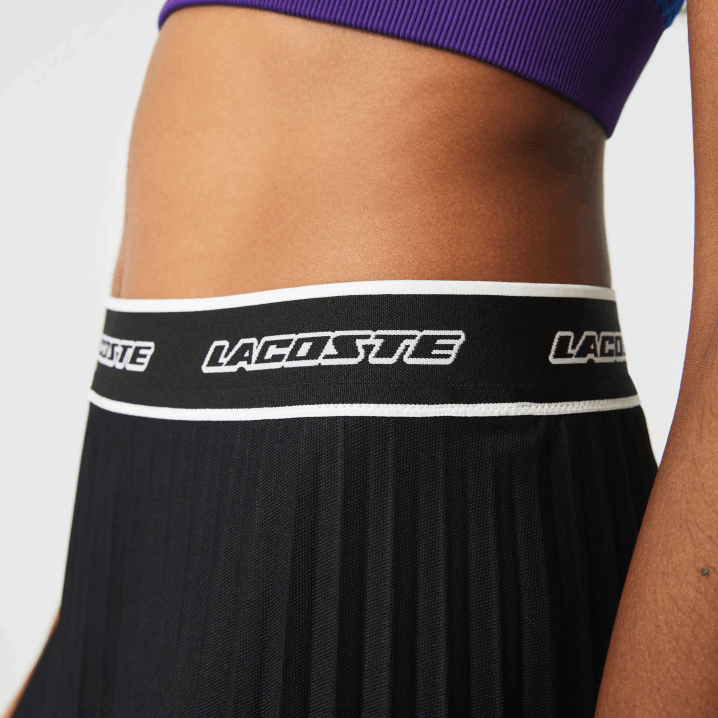 crna 031 6H4B2352 žene Lacoste elastična plisirana suknja u struku