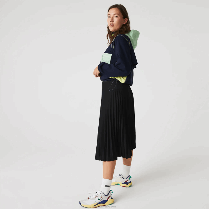 crna 031 6H4B2601 žene Lacoste plisirana suknja s elastičnim strukom