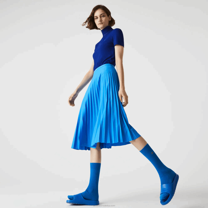 plavi ptv 6H4B2600 žene Lacoste plisirana suknja s elastičnim strukom