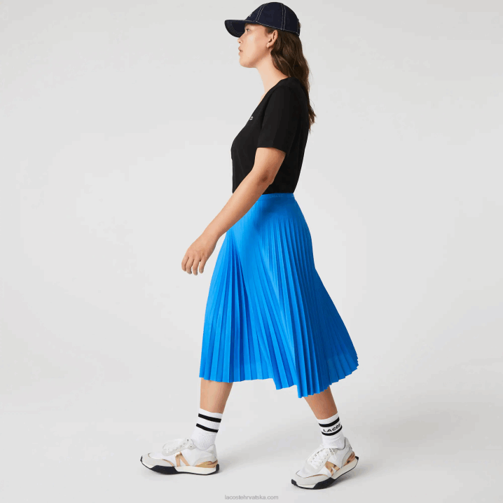 plavi ptv 6H4B2600 žene Lacoste plisirana suknja s elastičnim strukom