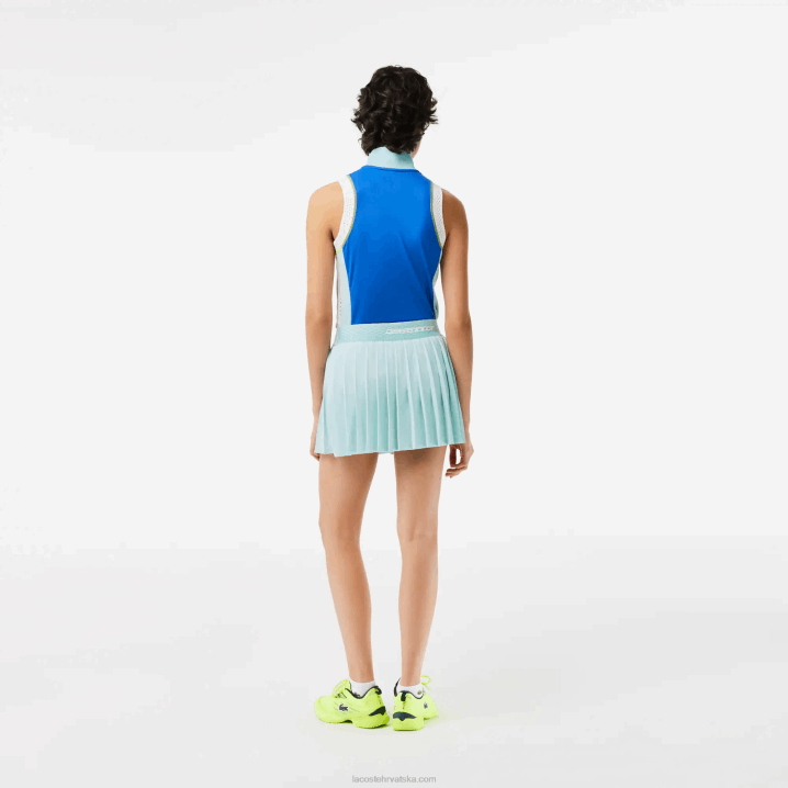 svijetlo zelena žuta tid 6H4B2389 žene Lacoste teniske plisirane suknje s ugrađenim kratkim hlačama