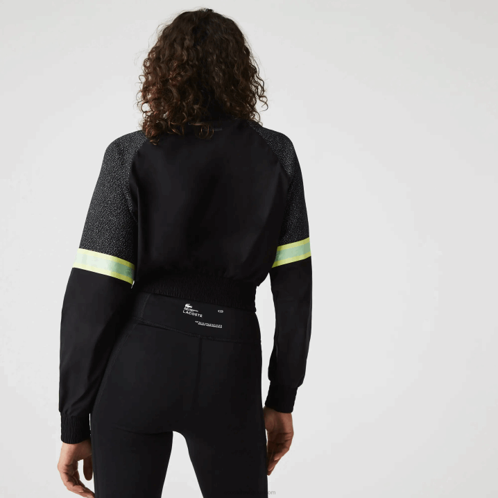 crna c31 6H4B2580 žene Lacoste sportski široki kroj skraćene colorblock majice