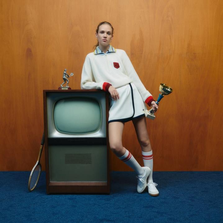 bijeli r1t 6H4B2673 ženelacoste x goop rebrasti vuneni pulover s patentnim zatvaračem