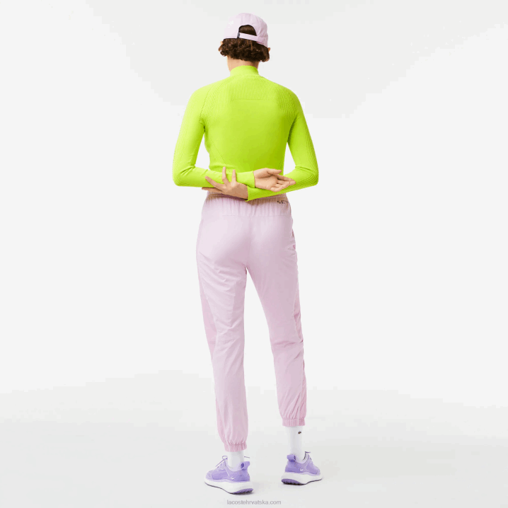 žuta 90v 6H4B2645 žene Lacoste pulover s izrezom na patentni zatvarač