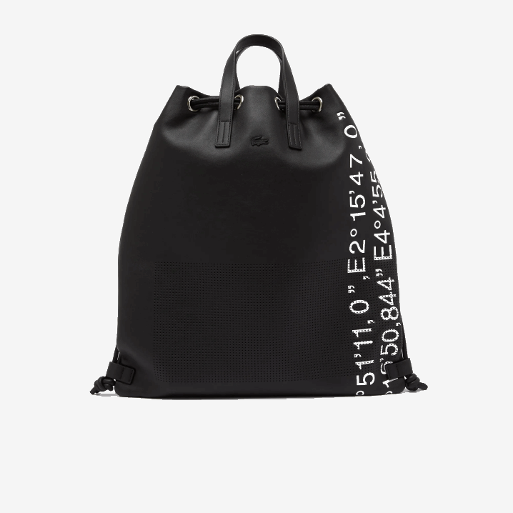 crni bijeli 279 6H4B2105 žene Lacoste kontrast zemljopisne koordinate ravni ruksak