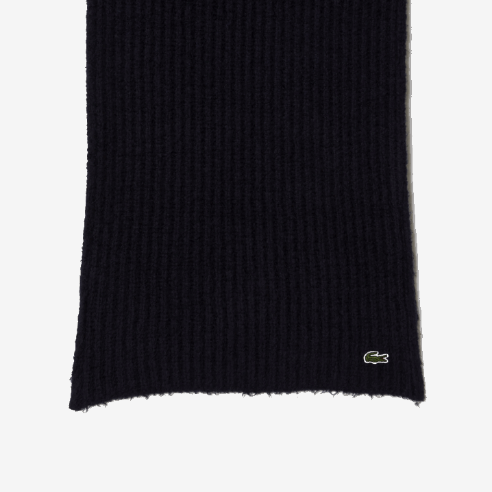 tamnoplava 166 6H4B2912 žene Lacoste veliki rebrasti vuneni šal