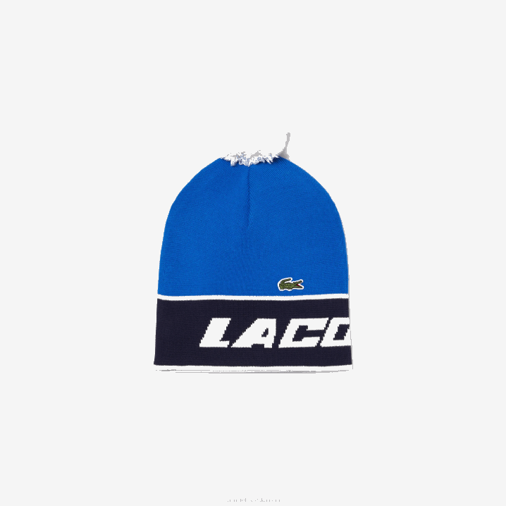 tamnoplava bijela st1 6H4B2914 žene Lacoste pom-pom i color-block kapa