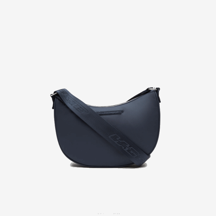 bleu nuit blanc m05 6H4B2796 žene Lacoste polumjesečeva torba s kontrastnim brendom