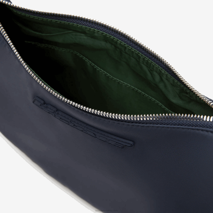 bleu nuit blanc m05 6H4B2796 žene Lacoste polumjesečeva torba s kontrastnim brendom