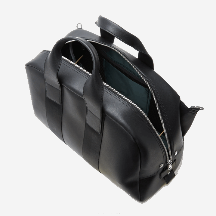 crna 000 6H4B2101 žene Lacoste mekana kožna vikend torba