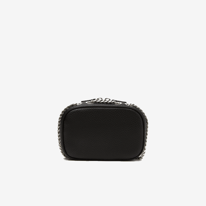 crna 000 6H4B2788 žene Lacoste četvrtasta torba za rame od vrhunske zrnate kože