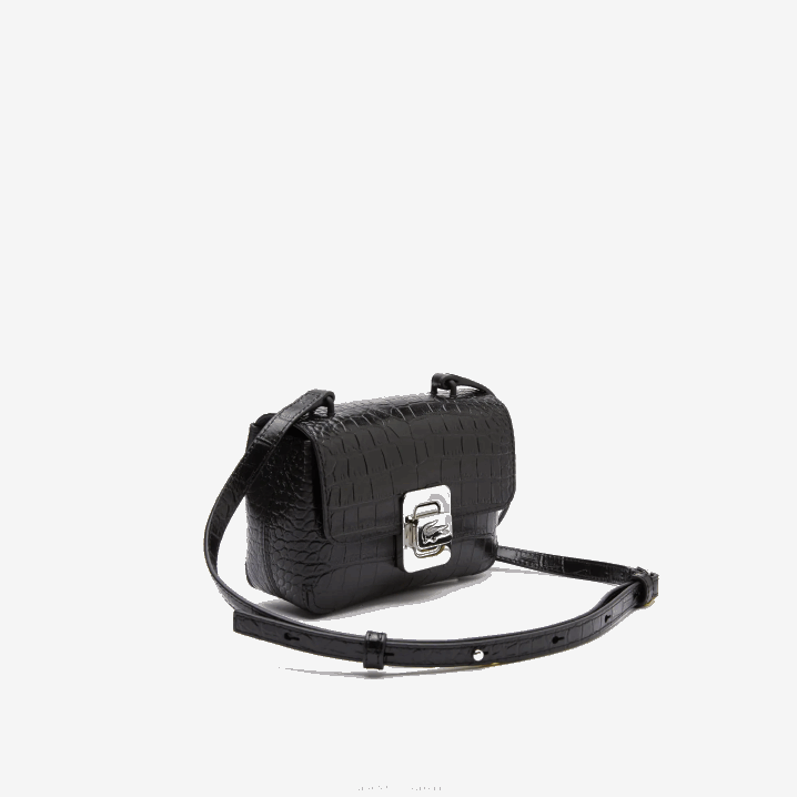 crna 000 6H4B2888 žene Lacoste kožna torba preko ramena