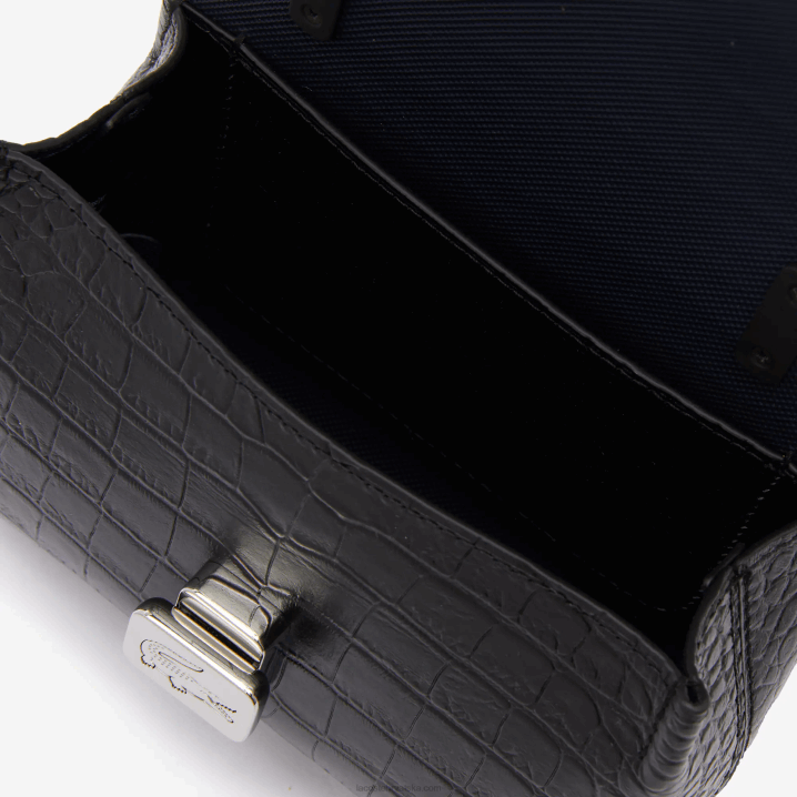 crna 000 6H4B2888 žene Lacoste kožna torba preko ramena