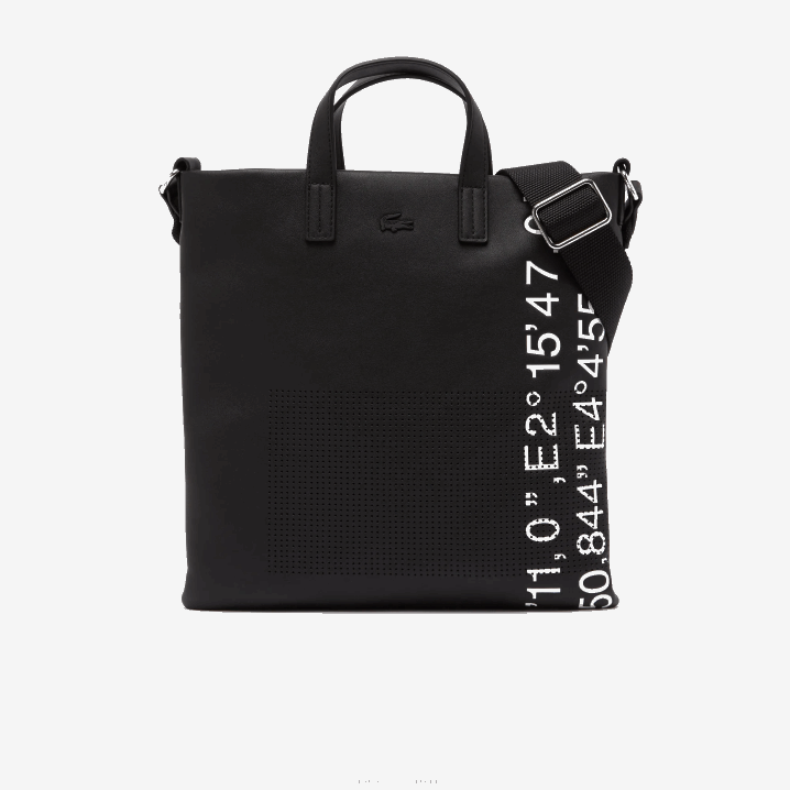 crni bijeli 279 6H4B2829 žene Lacoste kontrast zemljopisne koordinate shopping bag