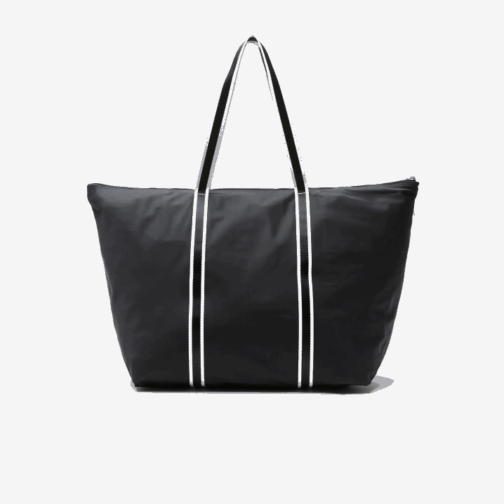 crni bijeli 279 6H4B2839 žene Lacoste sklopiva vikend torba s kontrastnim printom