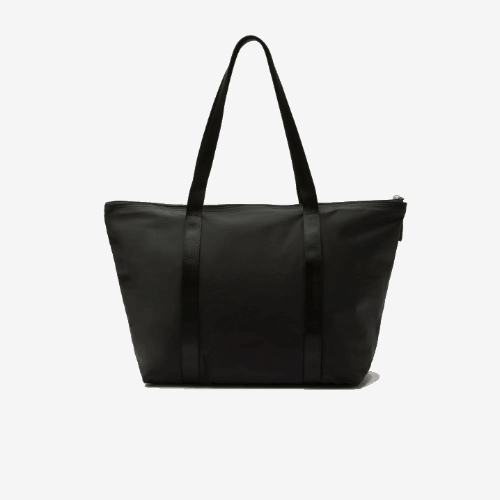 crni vert fluo k03 6H4B2822 žene Lacoste izzie velika platnena torba s prugastim ručkama