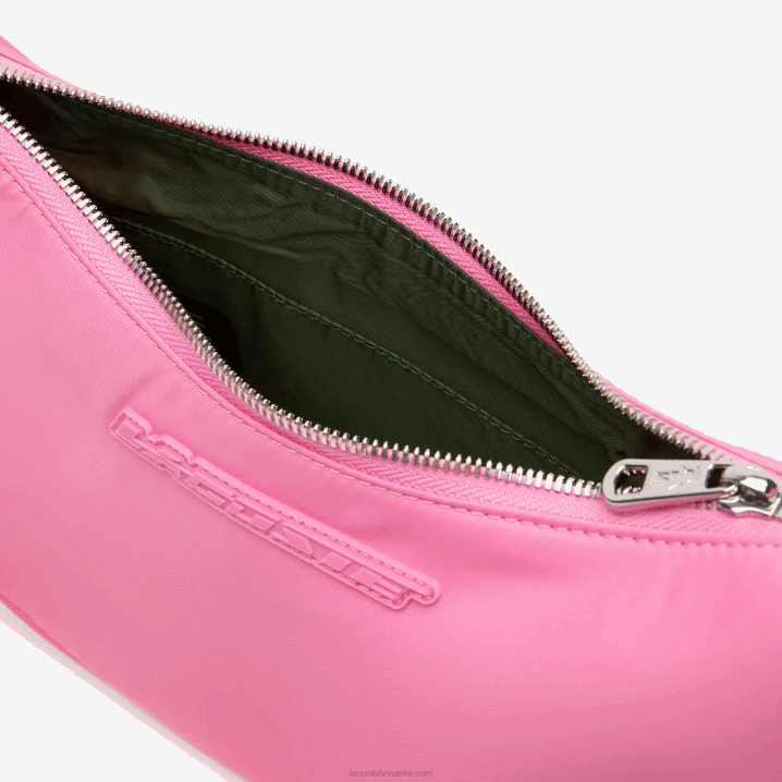 divlja ruža korida m00 6H4B2797 žene Lacoste polumjesečeva torba s kontrastnim brendom