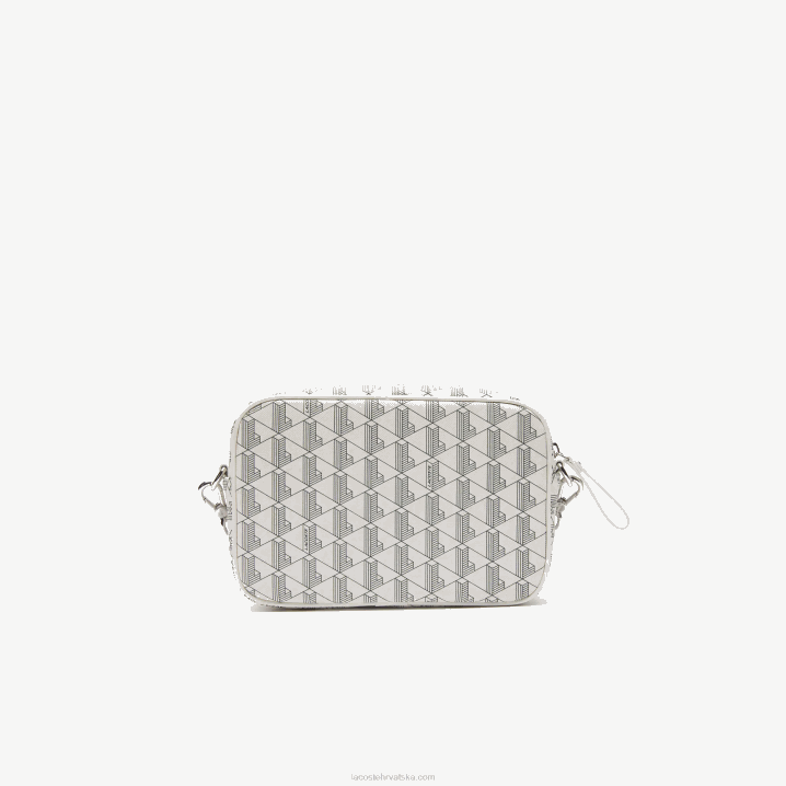 farine sinople f89 6H4B2856 žene Lacoste crossover torba s monogramom na patentni zatvarač