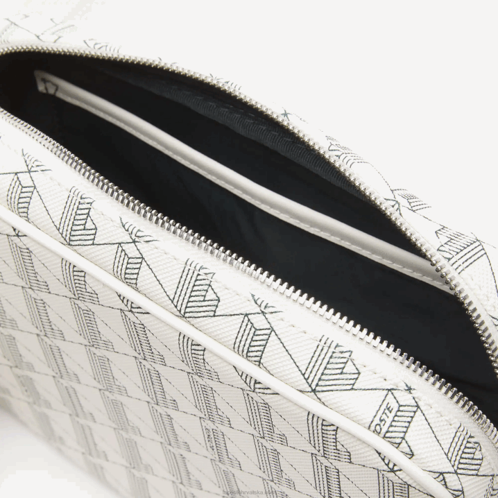 farine sinople f89 6H4B2856 žene Lacoste crossover torba s monogramom na patentni zatvarač