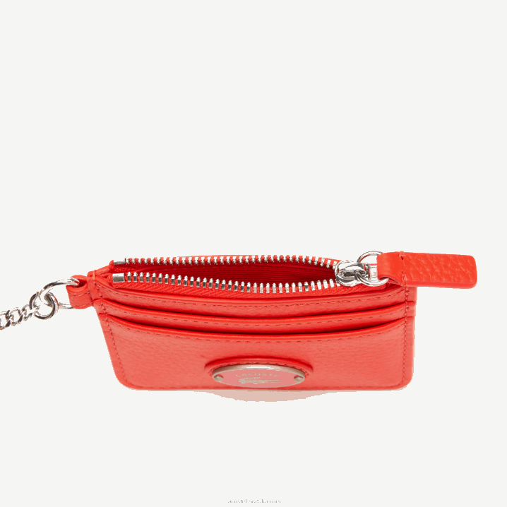 korida l41 6H4B2809 žene Lacoste držač kartice od zrnate kože na karabin