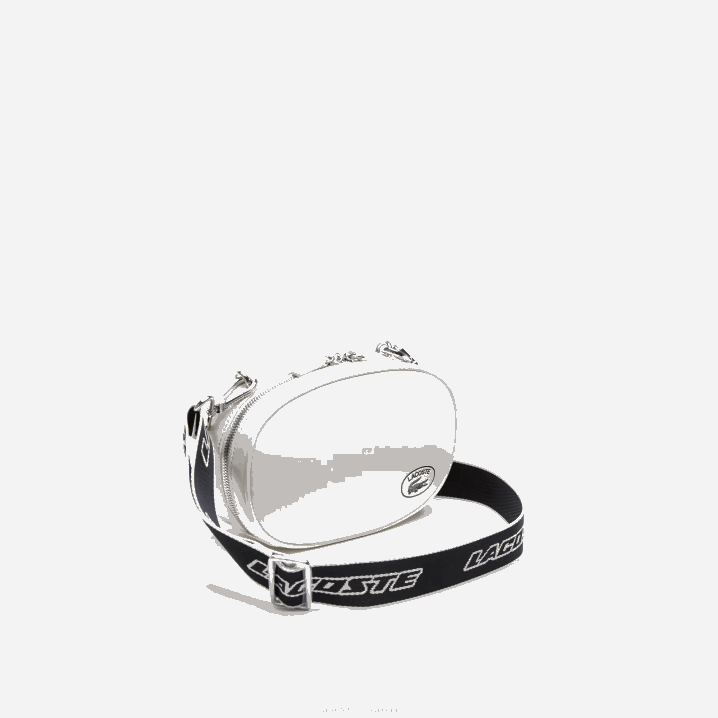 laponie crna l21 6H4B2877 žene Lacoste okrugla torba za fotoaparat s markiranim remenom