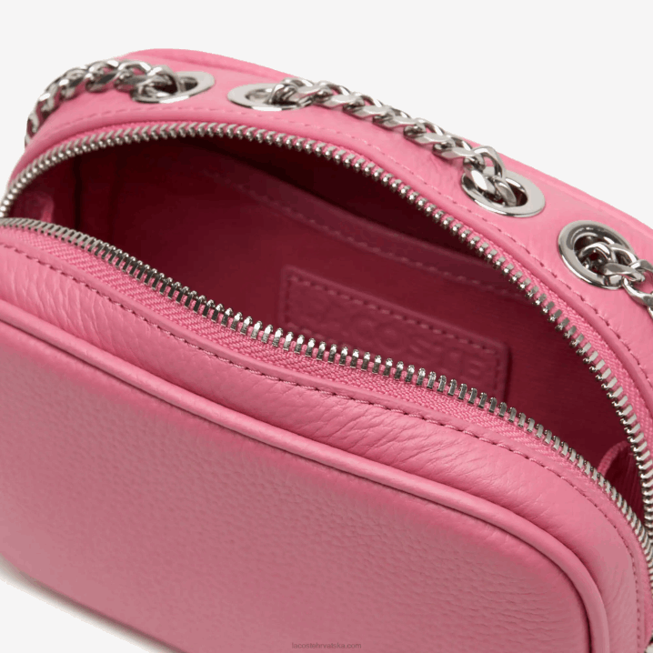 rezeda l39 6H4B2787 žene Lacoste četvrtasta torba za rame od vrhunske zrnate kože